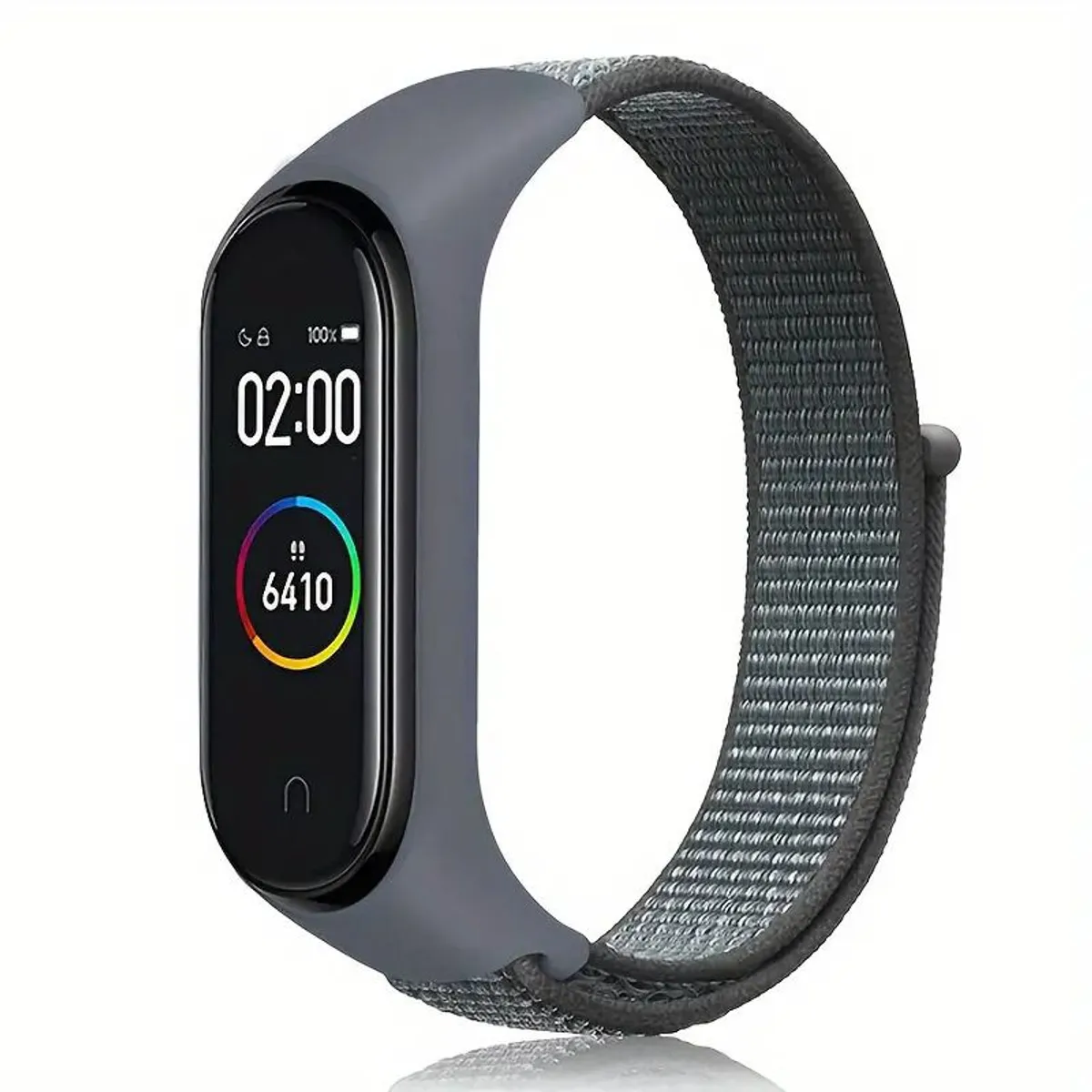 GENERICO - Correas de Nylon para Xiaomi mi band 4-5-6-7  -   Negro