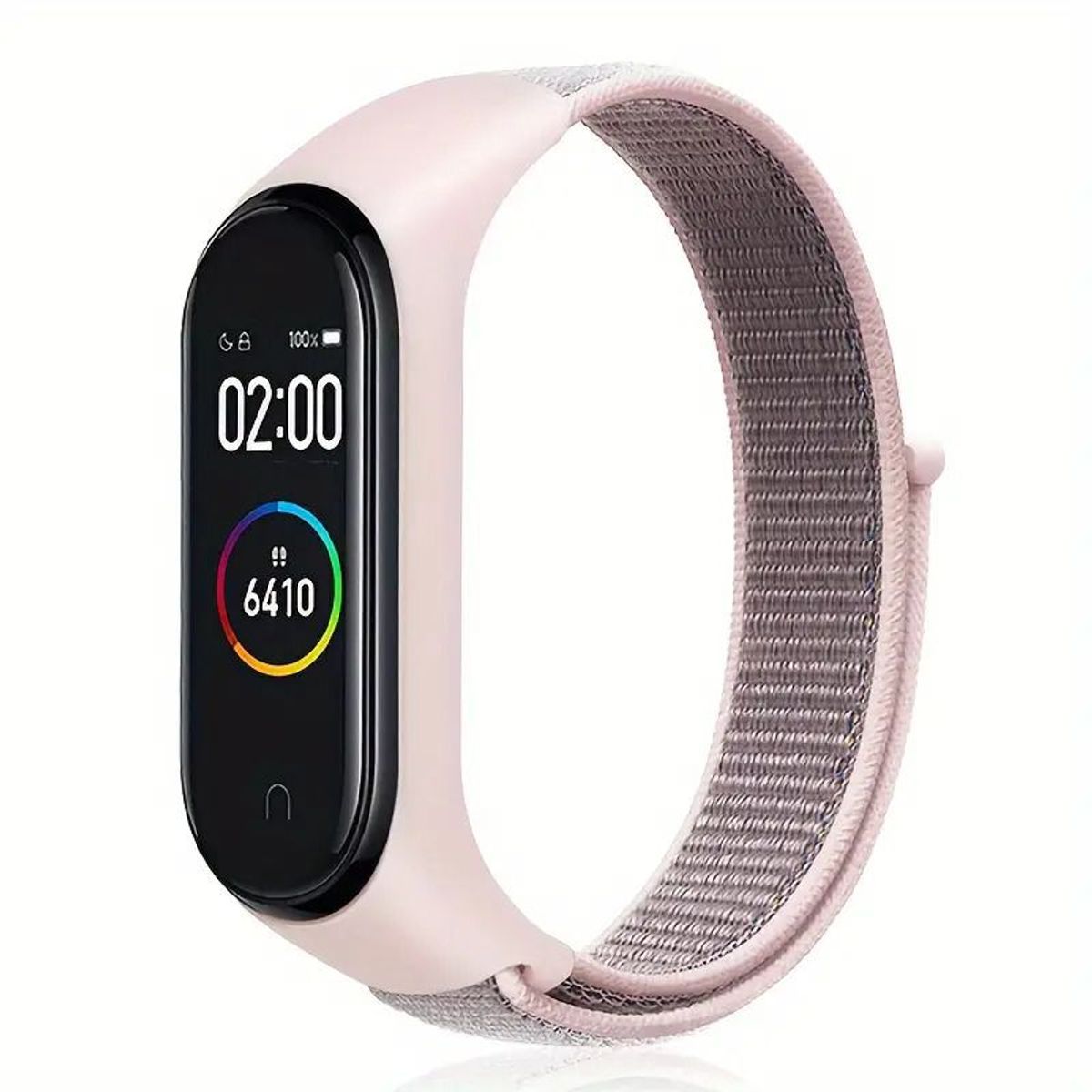 GENERICO - Correa de Nylon para Xiaomi mi band 4-5-6-7  -  Rosa