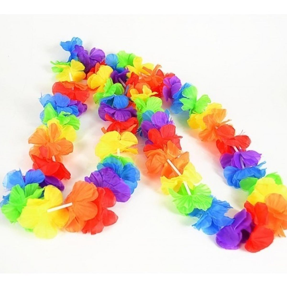 GENERICO - Collar hawaiano para fiesta luau set x 6 unidades