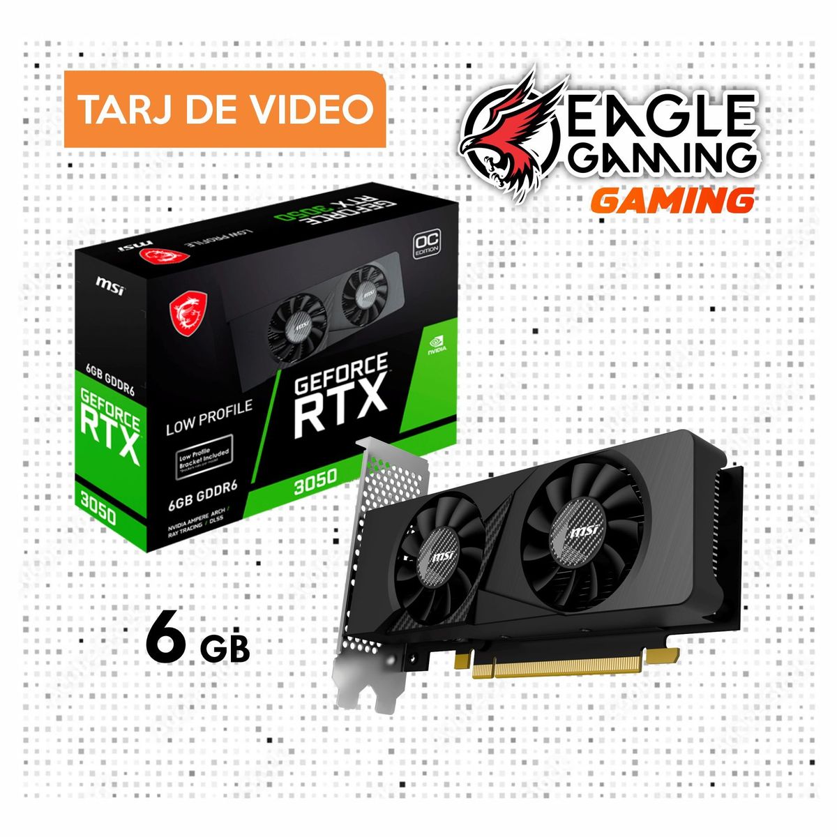 NVIDIA - Computadora PC GAMER Core i5 10400F + RAM 16GB + SSD 500GB + VIDEO RTX 3050 6GB