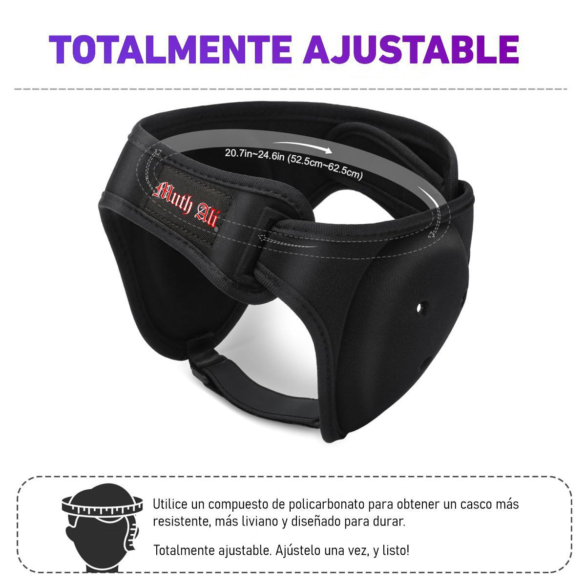 GENERICO - Casco Protector de Orejas Lucha Libre Talla M
