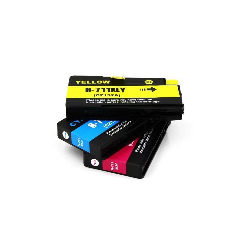 HP - CARTUCHO TINTA 711XL IMPRESORA T520 T120 KIT X3