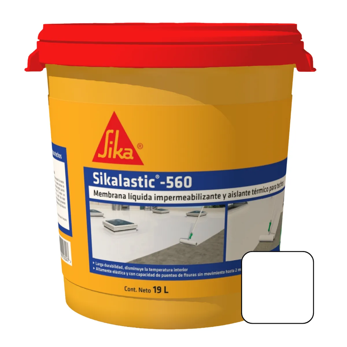 SIKA - Membrana Impermeabilizante y térmico Sikalastic 560 Blanco 19L