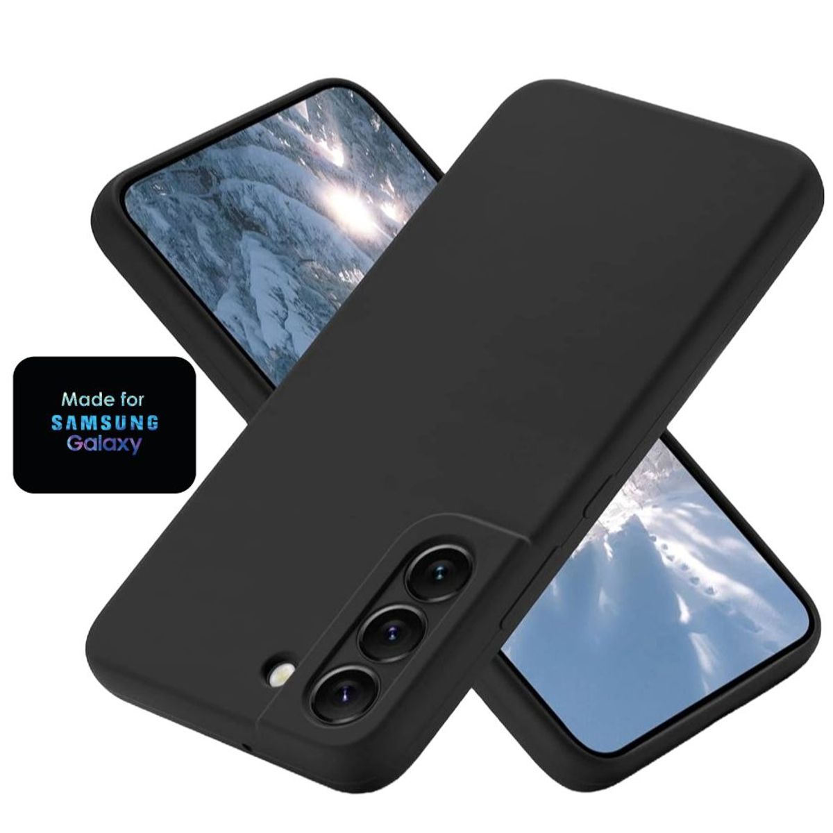 GENERICO - Silicone Case Samsung S22 Con Marca