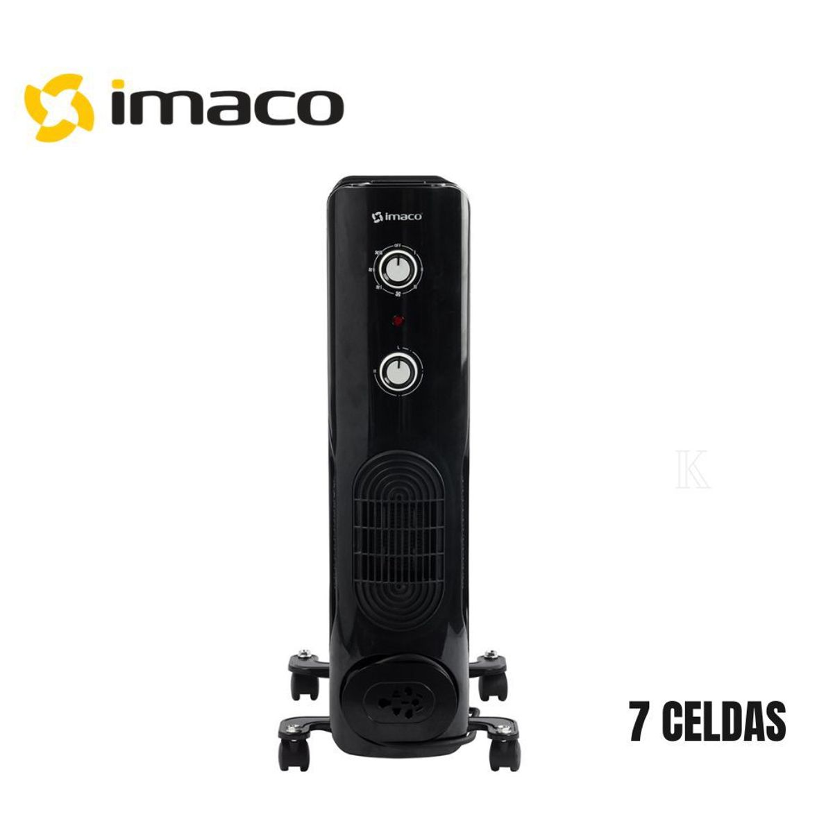 IMACO - Termoradiador Imaco de 7 Celdas Negro