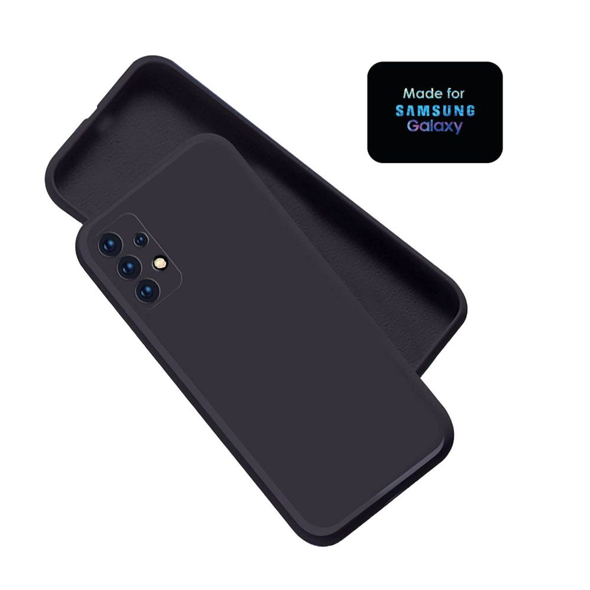 GENERICO - Silicone Case Samsung A52S Con Marca