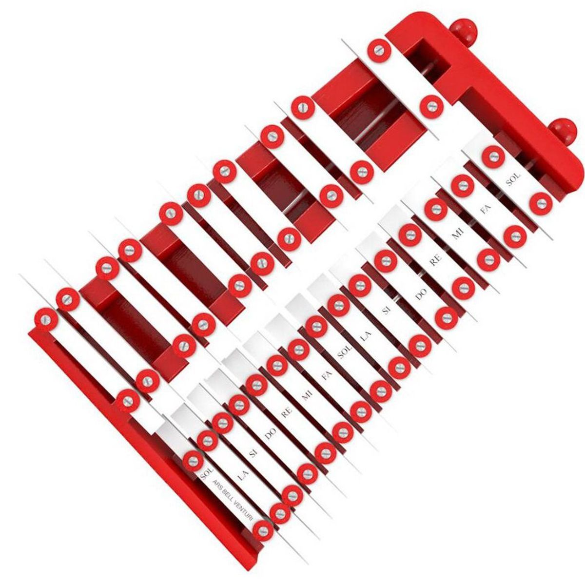 GENERICO - Xilófono Cromático Rojo mas Funda