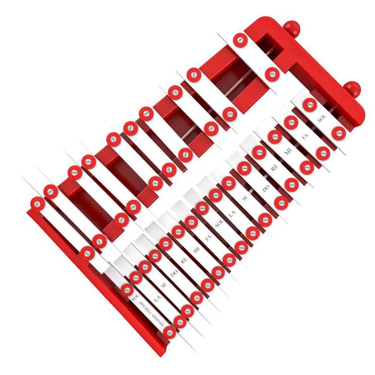 GENERICO - Xilófono Cromático Rojo mas Funda