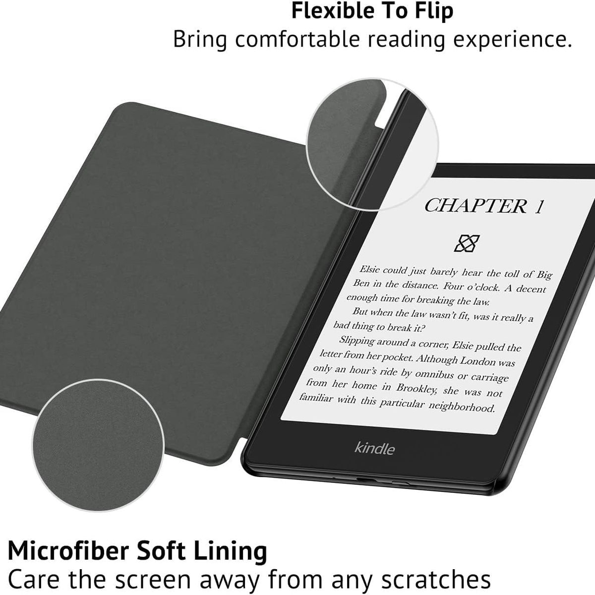 NEW BRAND - Funda para Amazon Kindle Paperwhite 6.8 pulgadas 11th gen 2021 - Negro