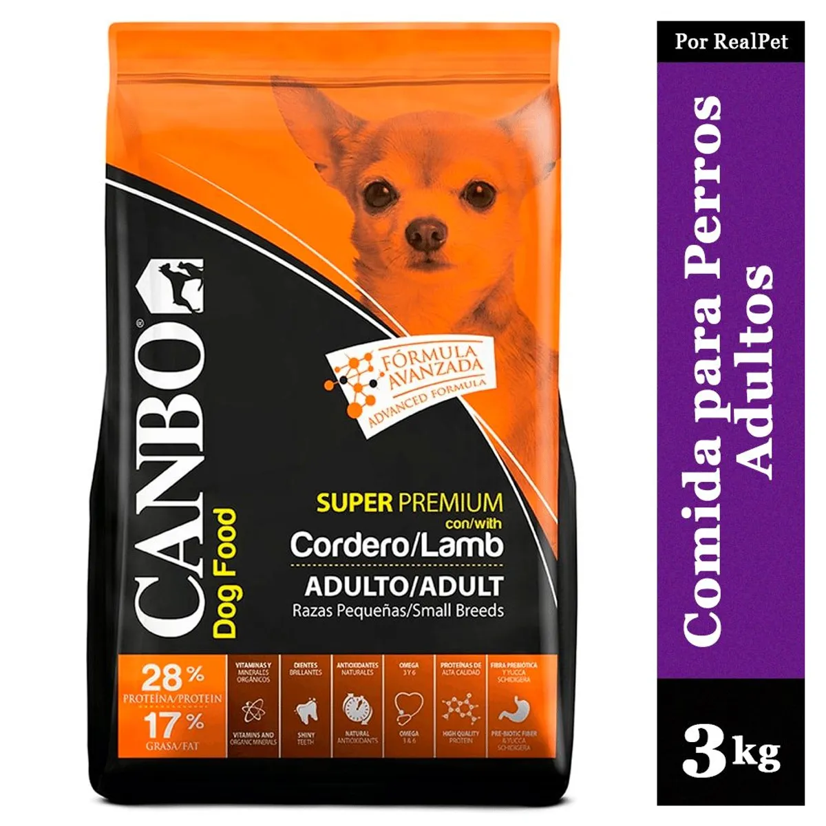 CANBO - Comida para Perro Adulto Pequeño Canbo Cordero 3 kg