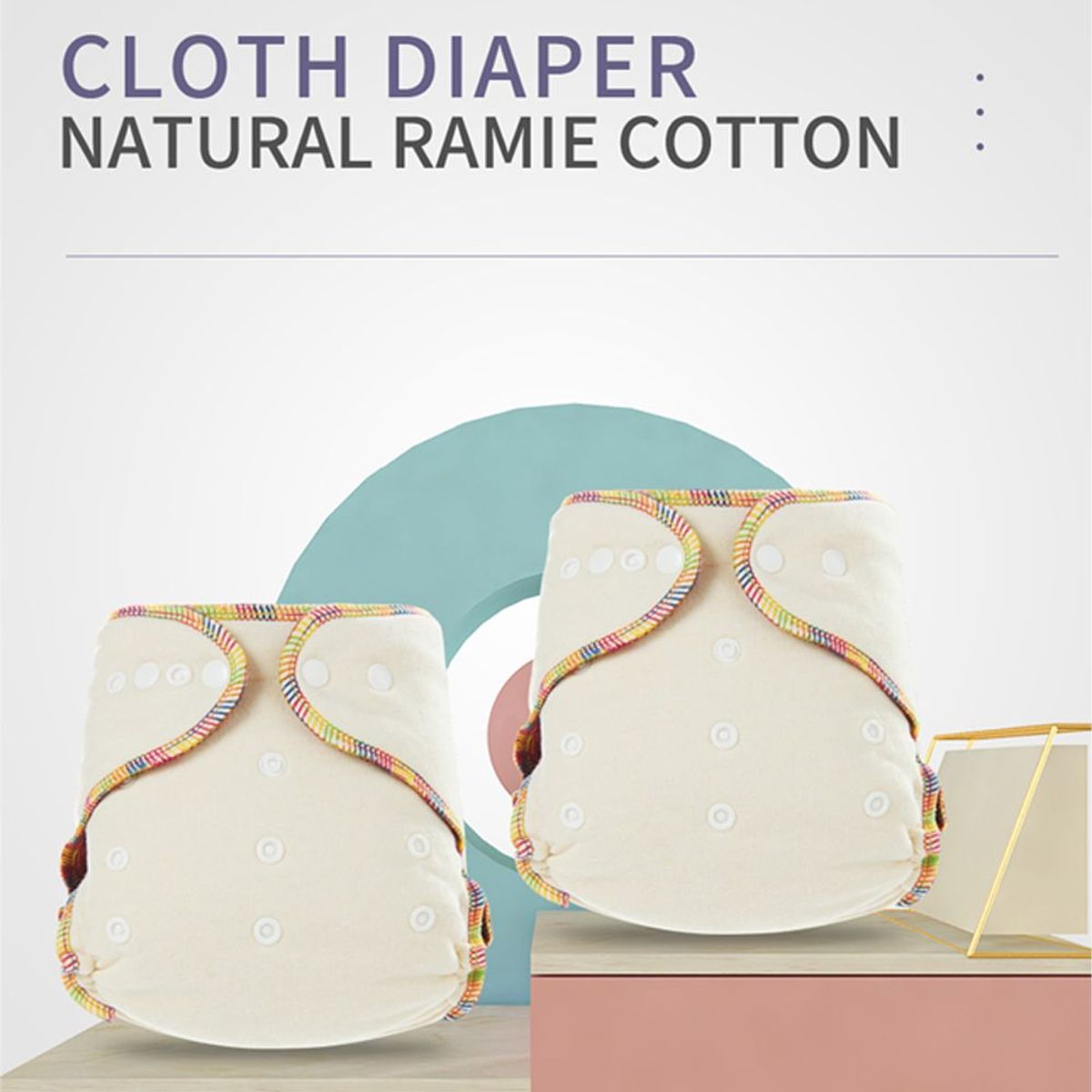 GENERICO - Pañal de Tela - Pack Algodon de Bambú AI2 Niña