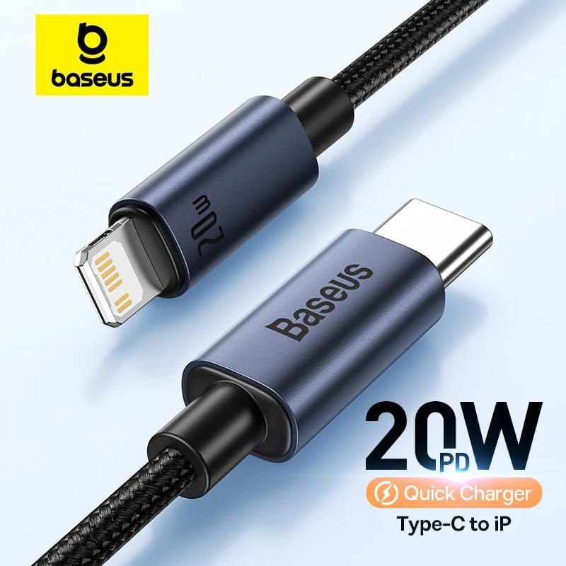 BASEUS - Baseus USB C a Lightning para iPhone - Carga Rápida 20W - 1M