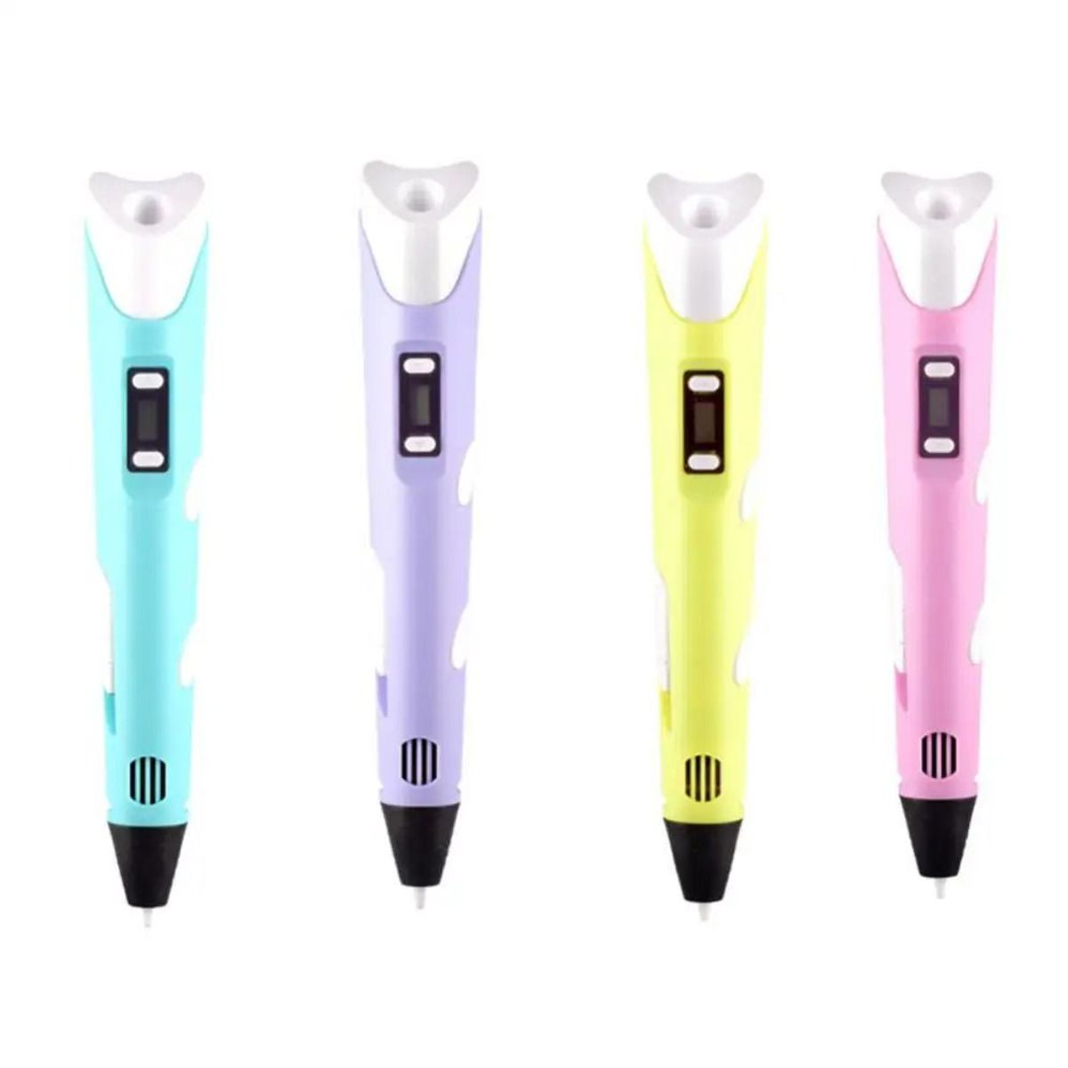 GENERICO - Lapicero Bolígrafo 3D portátil impresión manual - Morado