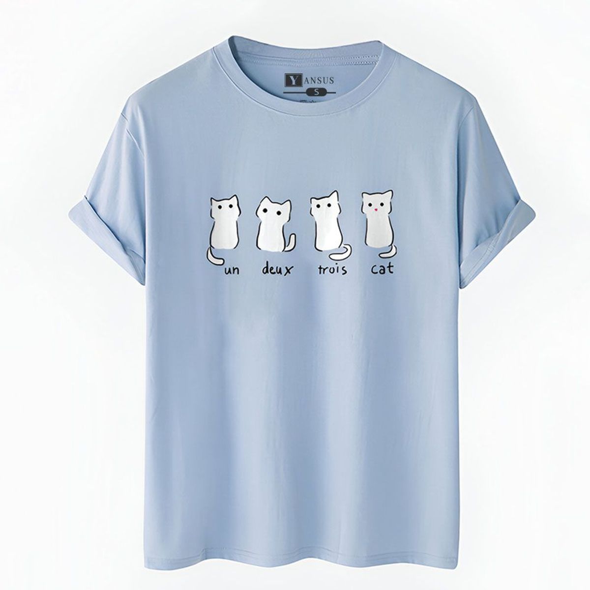 YANSUS - Polo Hombre Yansus Estampado Gato