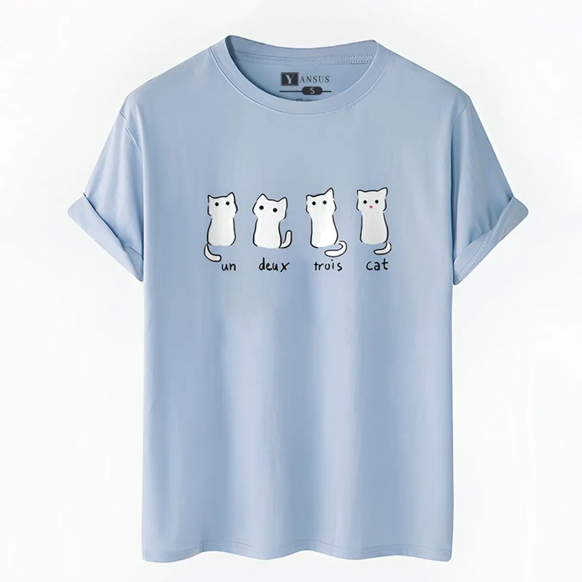 YANSUS - Polo Hombre Yansus Estampado Gato