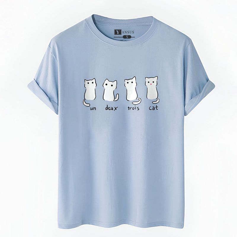 YANSUS - Polo Hombre Yansus Estampado Gato