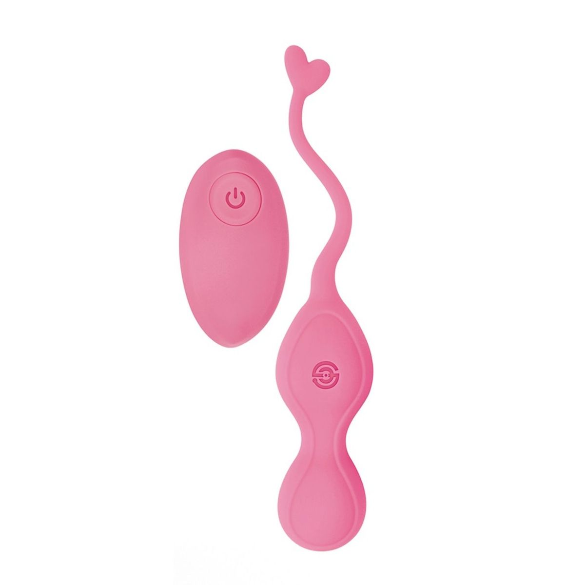 CHISA - Vibrador Bala Heart Waves Principienates 10 modos USB Control Remoto