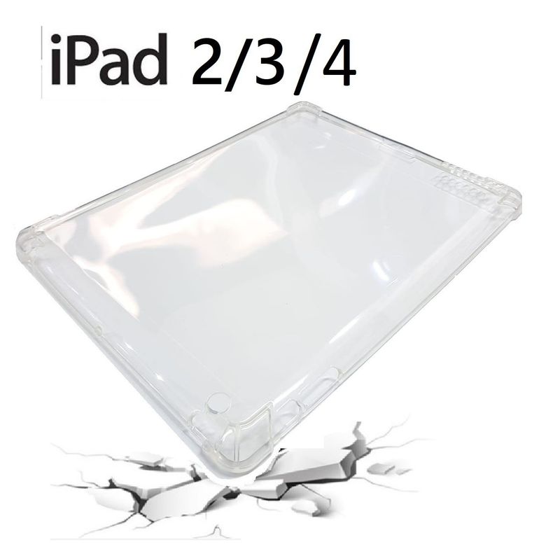 GENERICO - Funda Case para iPad 2 / 3 / 4 Protector Silicona Transparente TPU