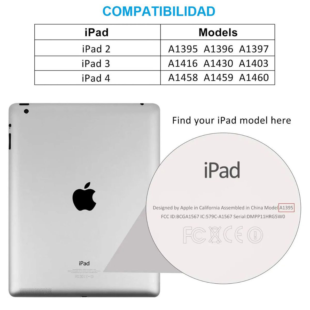 GENERICO - Funda Case para iPad 2 / 3 / 4 Protector Silicona Transparente TPU