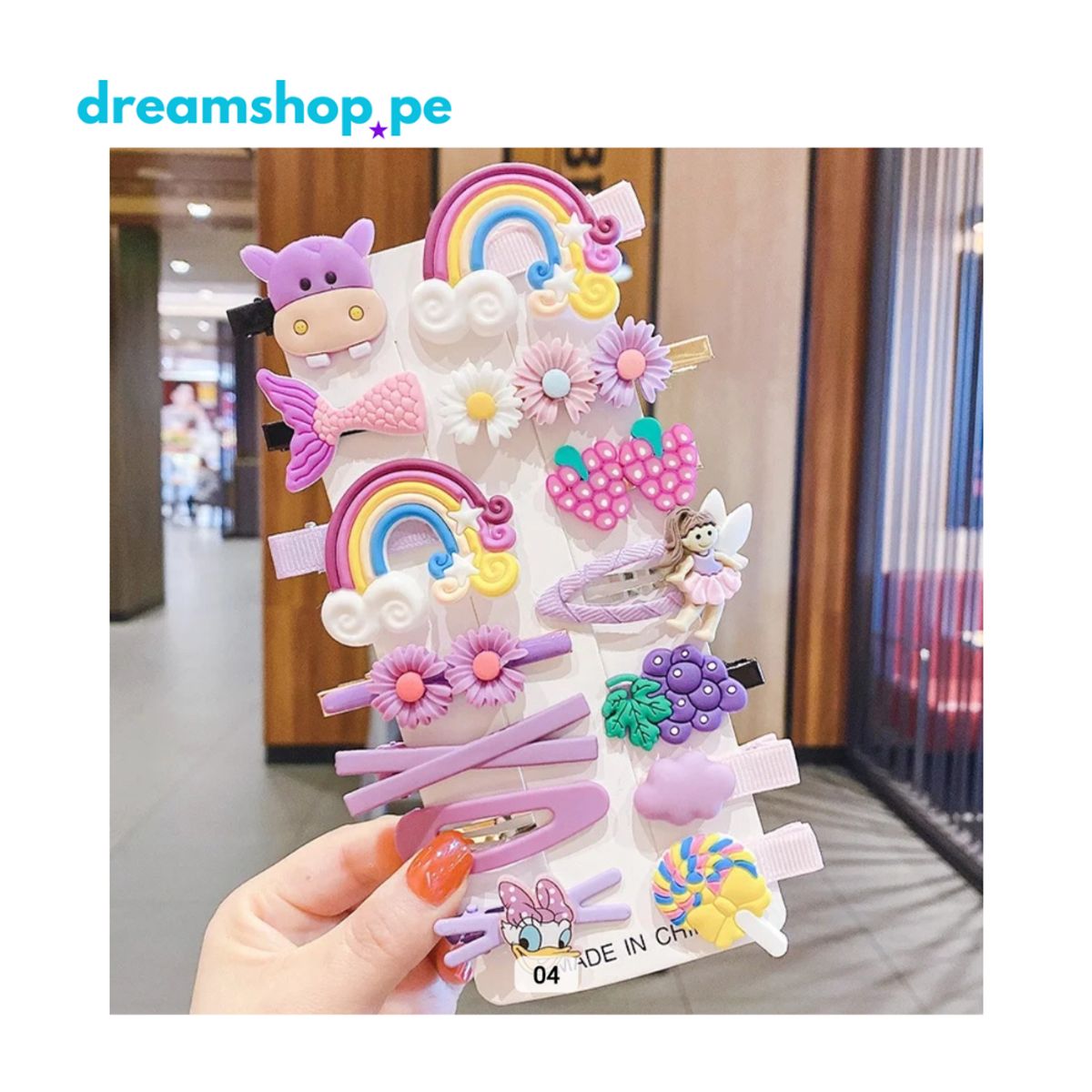 GENERICO - GANCHOS PARA CABELLO DE NIÑAS - X14 PIEZAS