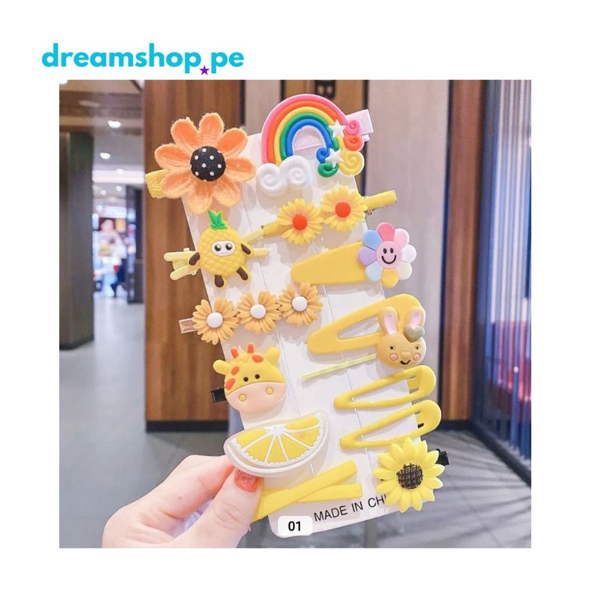 GENERICO - GANCHOS PARA CABELLO DE NIÑAS - X14 PIEZAS