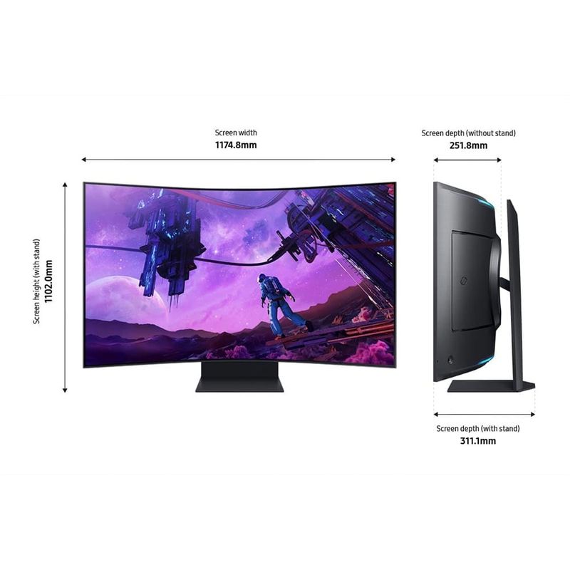 SAMSUNG - Monitor Gaming Odyssey ARK  55” NEO QLEDl QHD