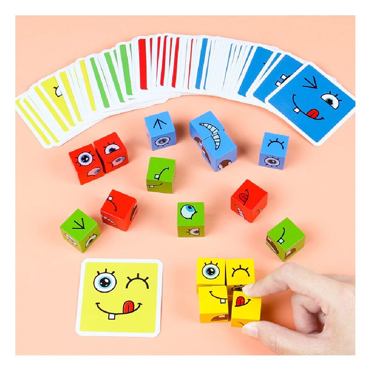 GENERICO - Juego Cubos Didáctico de Emociones para Niños