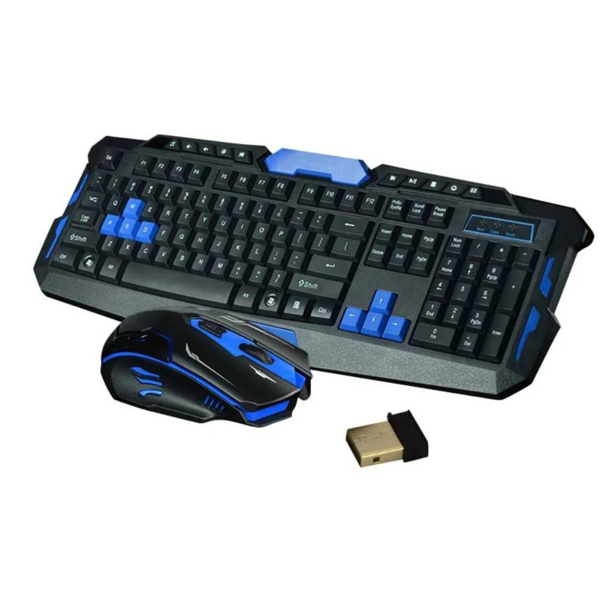 GENERICO - Teclado y Mouse Gamer Multimedia Pc Laptop Inalambrico