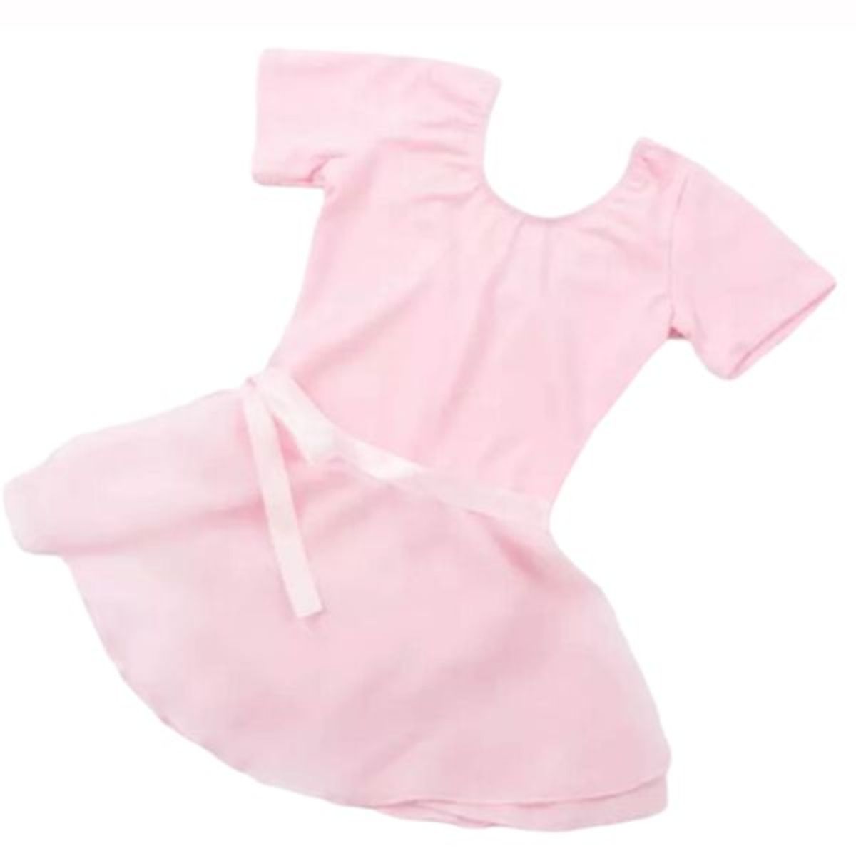 GENERICO - CONJUNTO TRAJE DE BALLET  DE ALGODON CON FALDA ENVOLVENTE -  NIÑAS