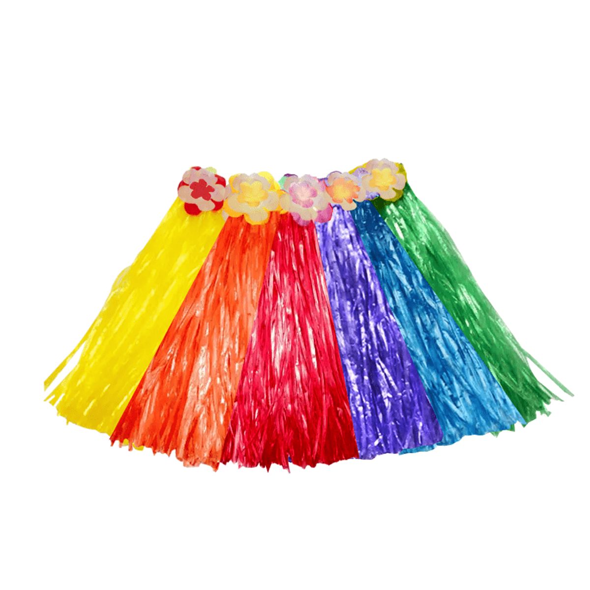 GENERICO - Falda Hawaiano Luau set 5 Productos Niña