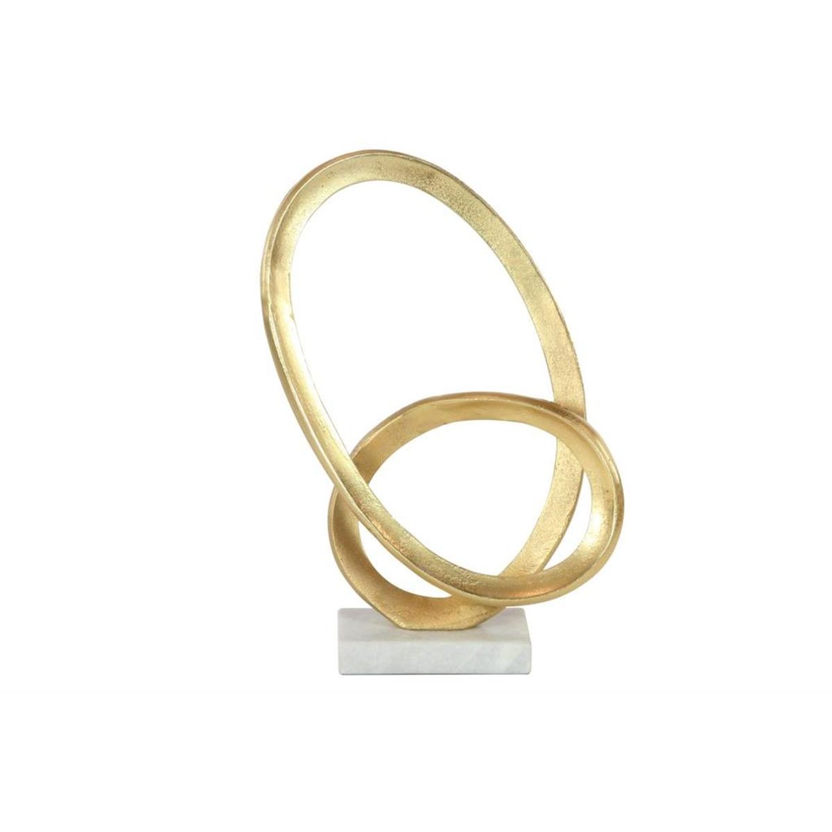 GENERICO - Escultura Abstracta De Aluminio Dorado