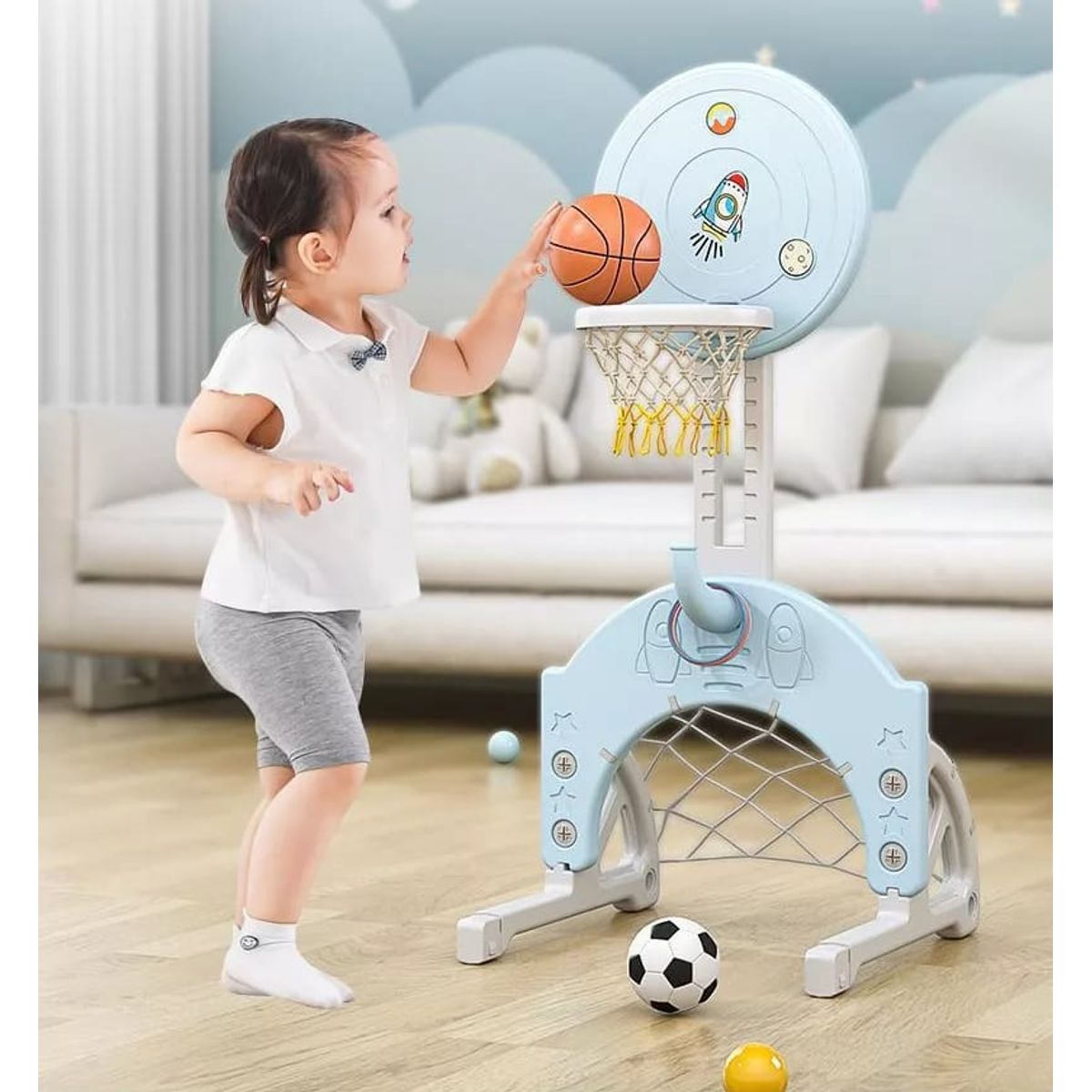 GENERICO - BASKET BASKETBALL PARA NIÑOS REGULABLE TABLERO