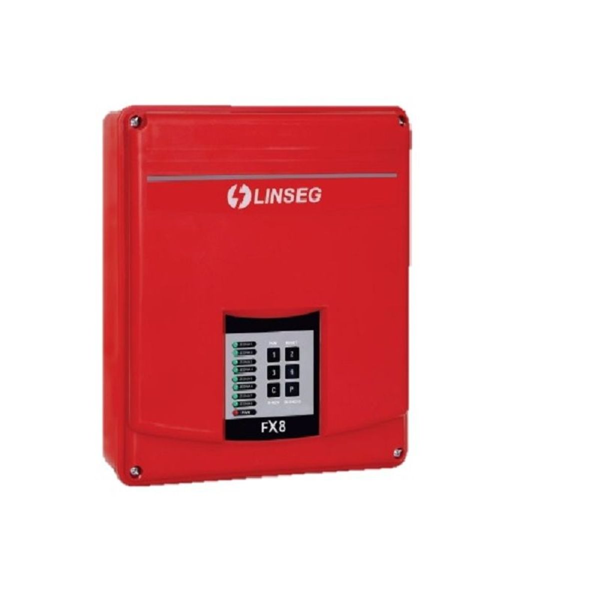 GENERICO - Panel De Alarma Contra Incendio Linseg Fx8 8 Zonas