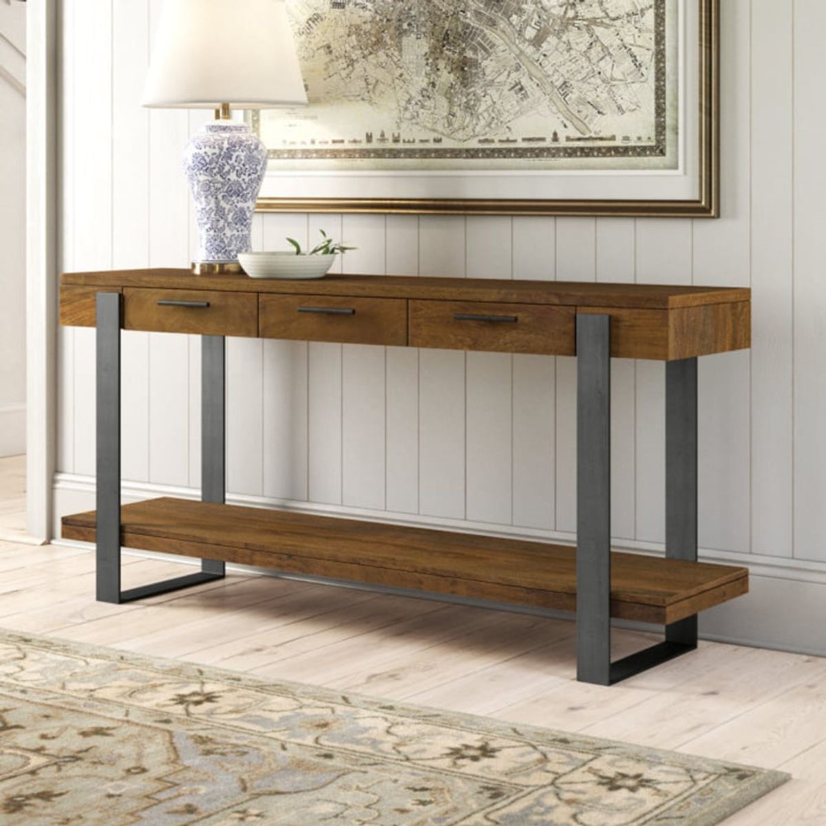 GENERICO - Consola Recibidor Industrial Namibia Pandora Home