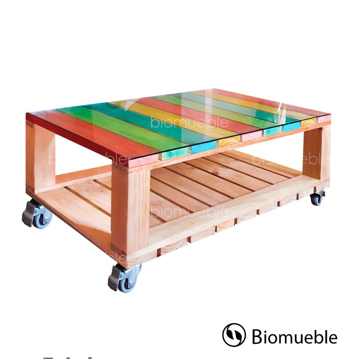 GENERICO - Mesa de centro ANIA de palets reciclados