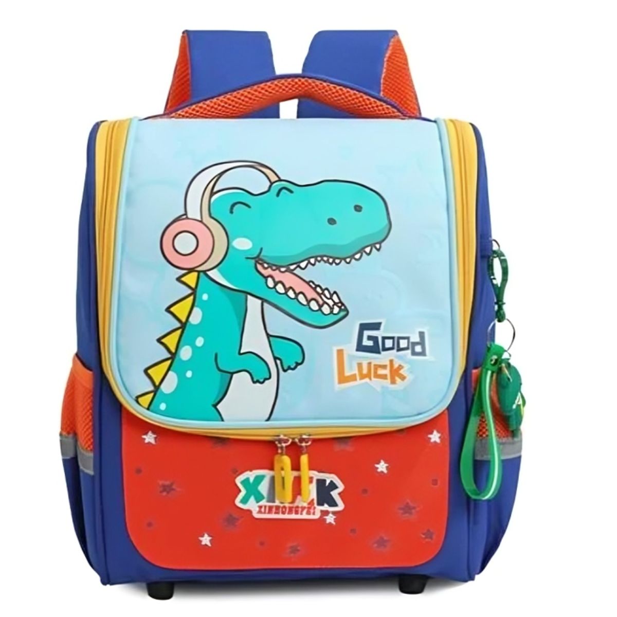 KAWAI - Mochila Escolar Dino astronauta con Llavero