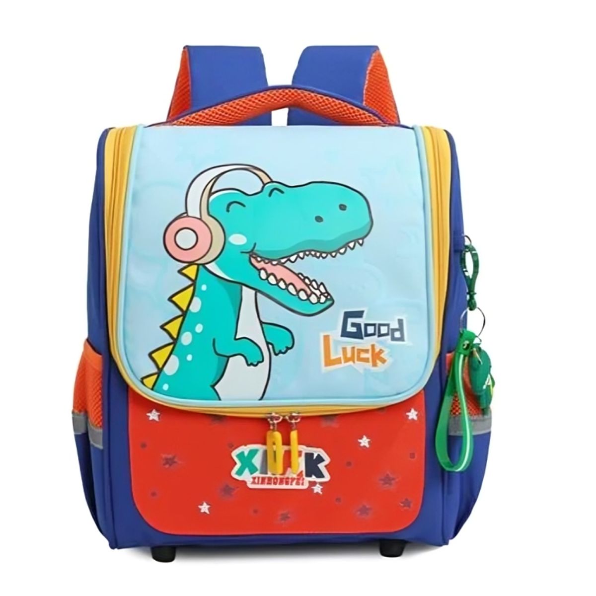 KAWAI - Mochila Escolar Dino astronauta con Llavero