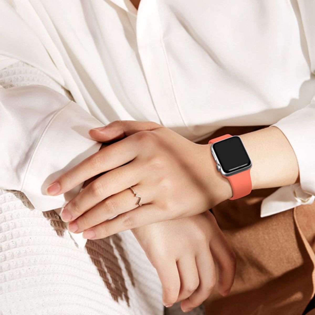 OEM - Correa de Silicona para Apple Watch Color Melon 44-45-46-49mm