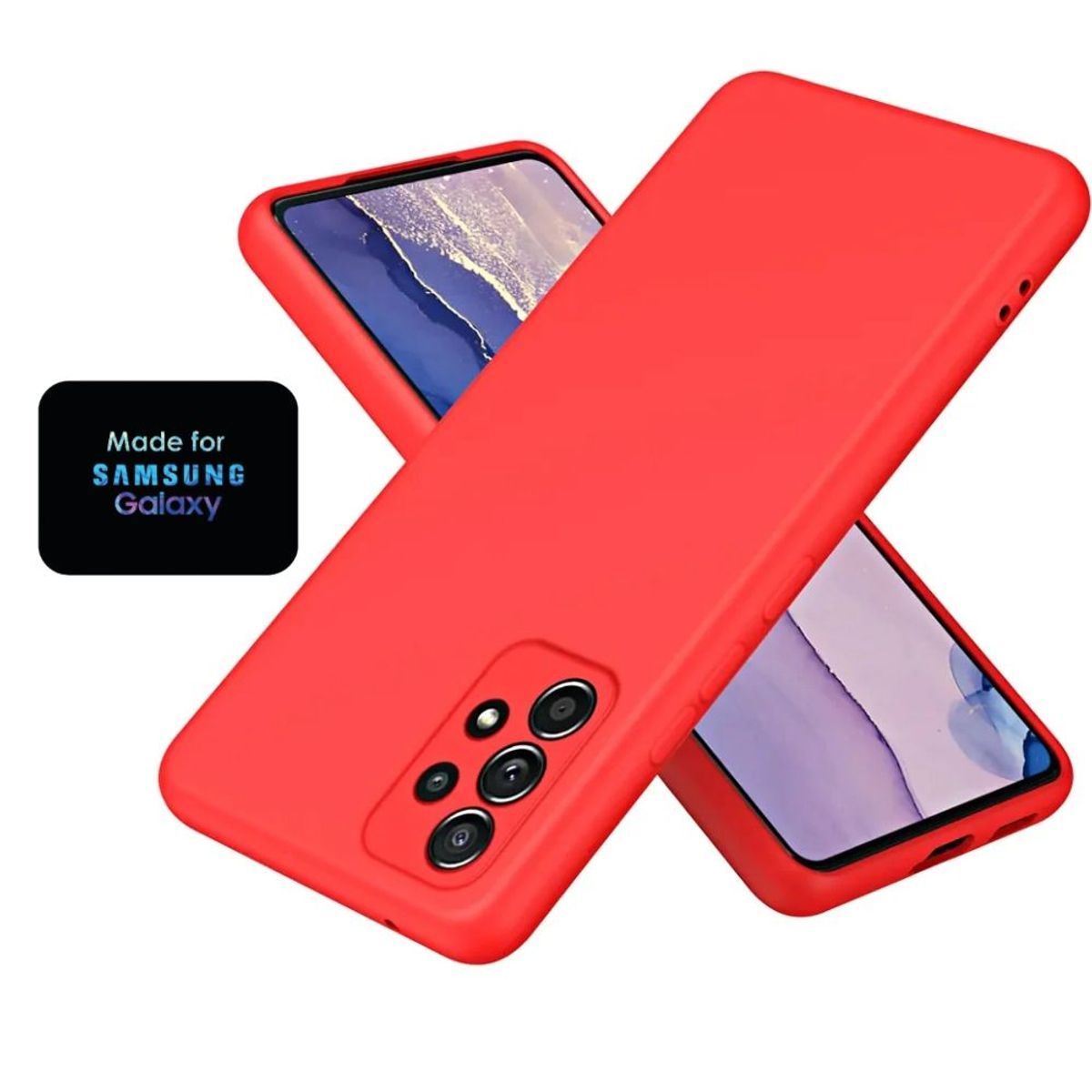 GENERICO - Silicone Case Samsung A52 Con Marca