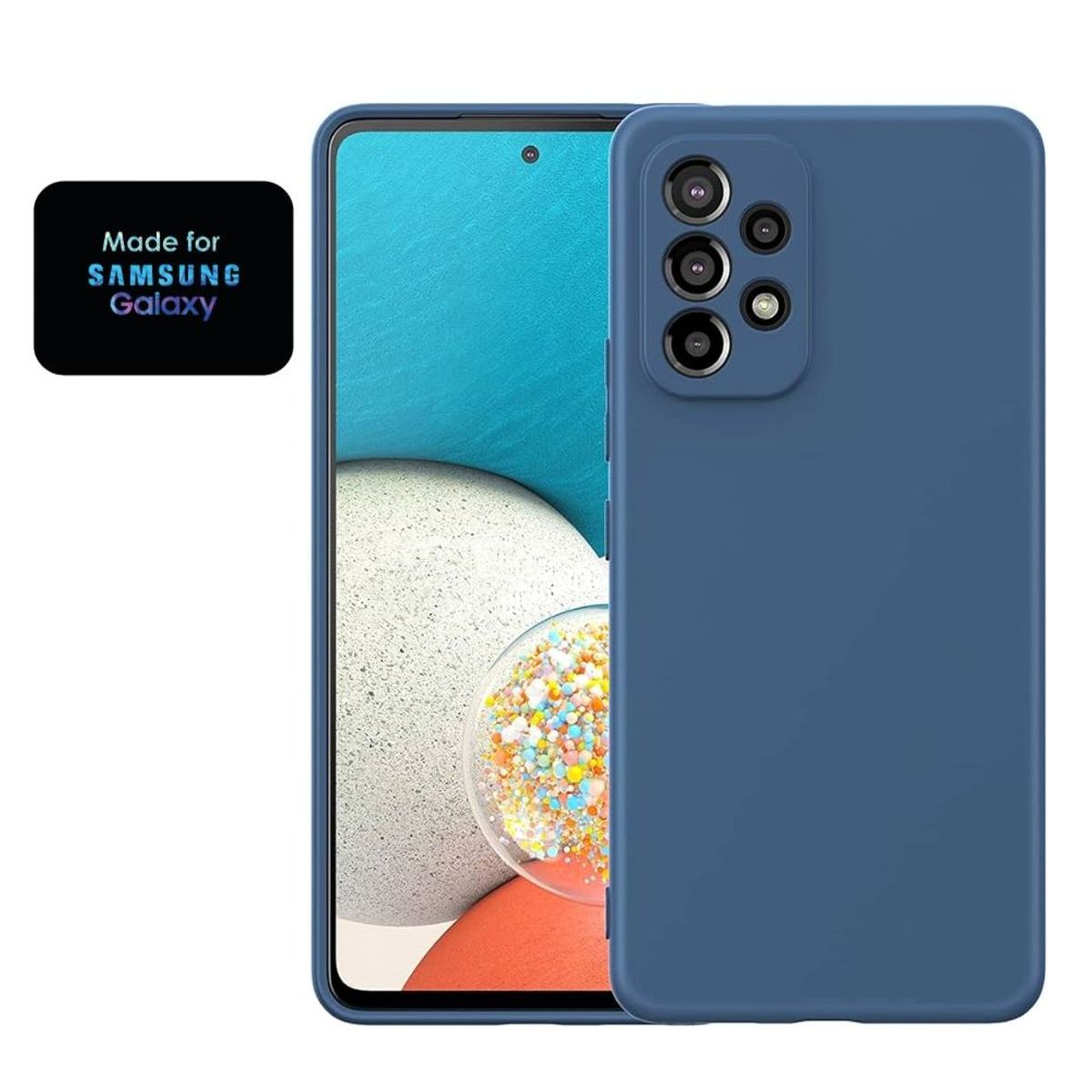 GENERICO - Silicone Case Samsung A52 Con Marca