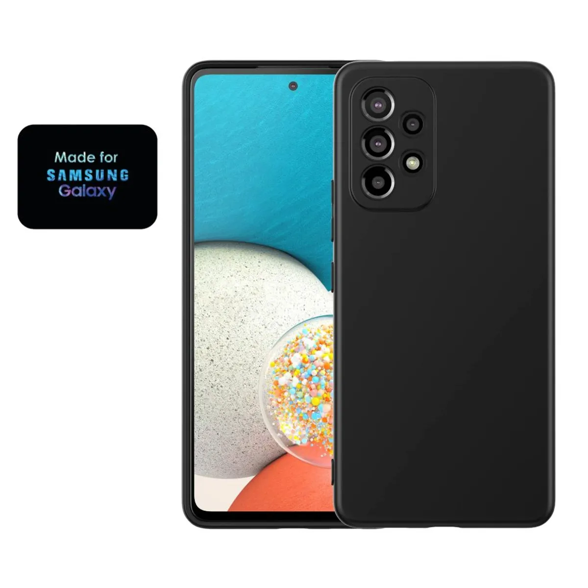 GENERICO - Silicone Case Samsung A53 Con Marca