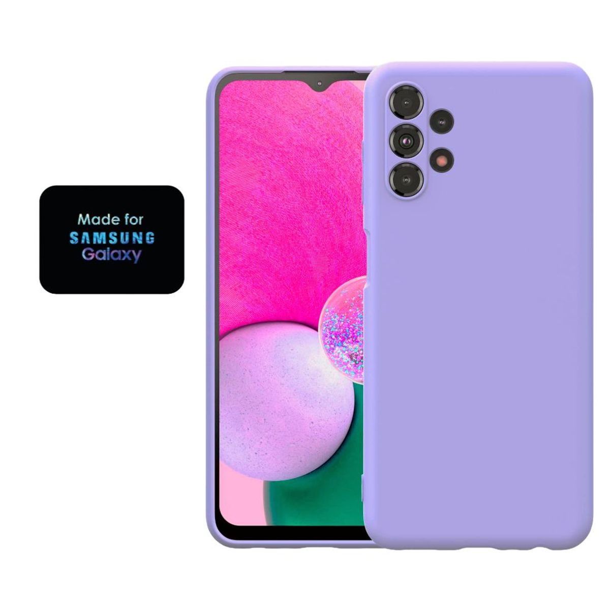GENERICO - Silicone Case Samsung A13 4g Con Marca