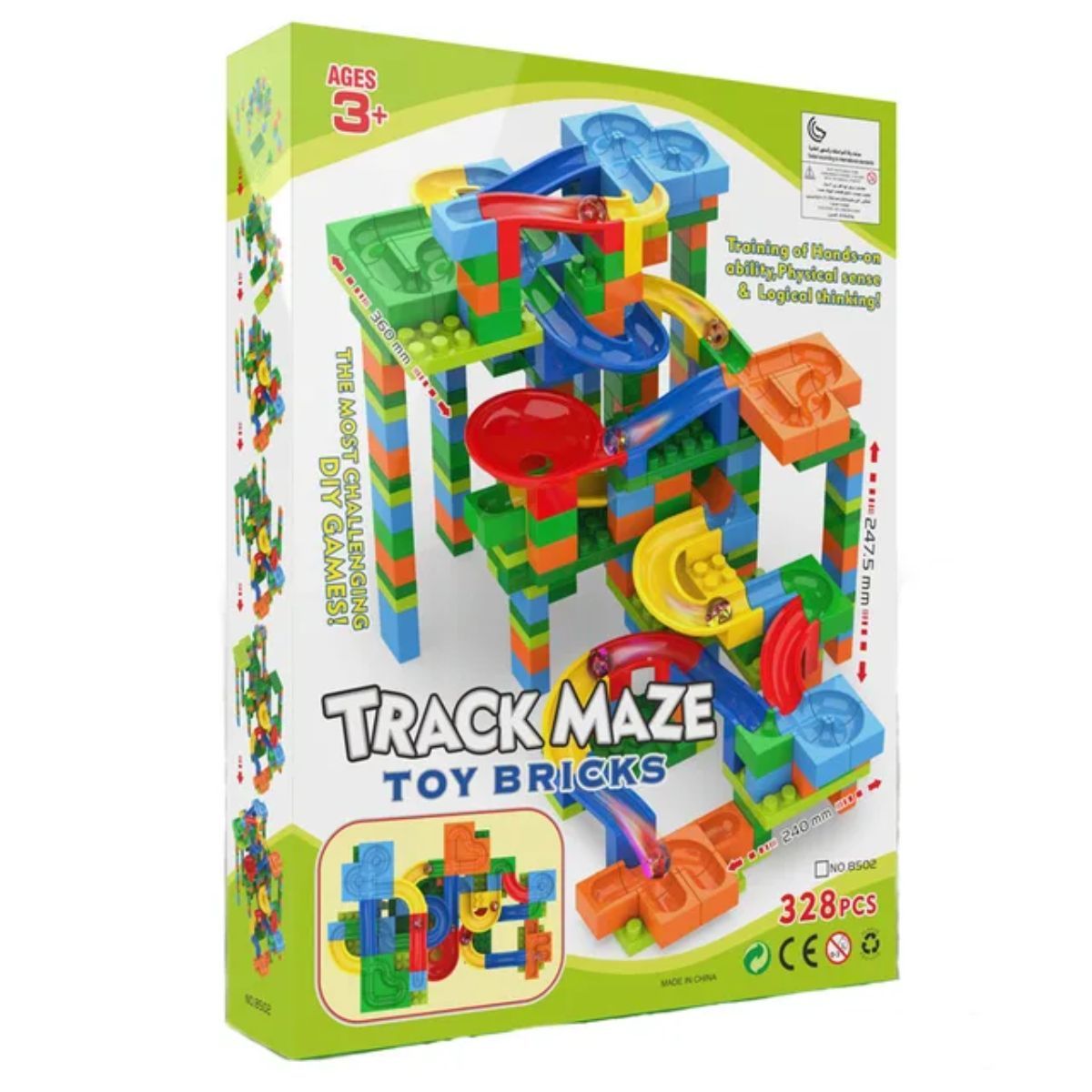 GENERICO - Juego De Construccion Pista De Canicas 328 Pcs Track Maze
