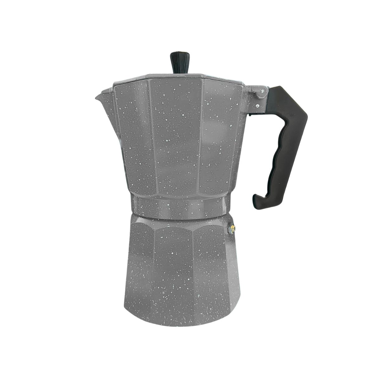 PENTHA - Cafetera Italiana Moka de 9 tazas Color Plomo de 450 ml