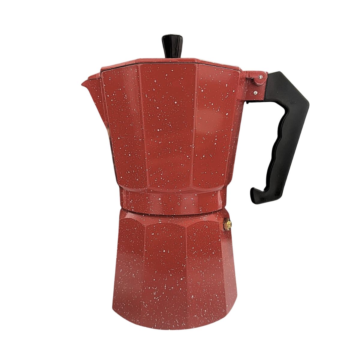 PENTHA - Cafetera Italiana Moka de 6 tazas Color Rojo de 300ml