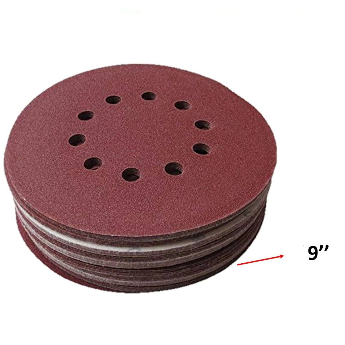 ORBITAL - LIJA CIRCULAR DE 9 pulgadas grano 180 x 50 und