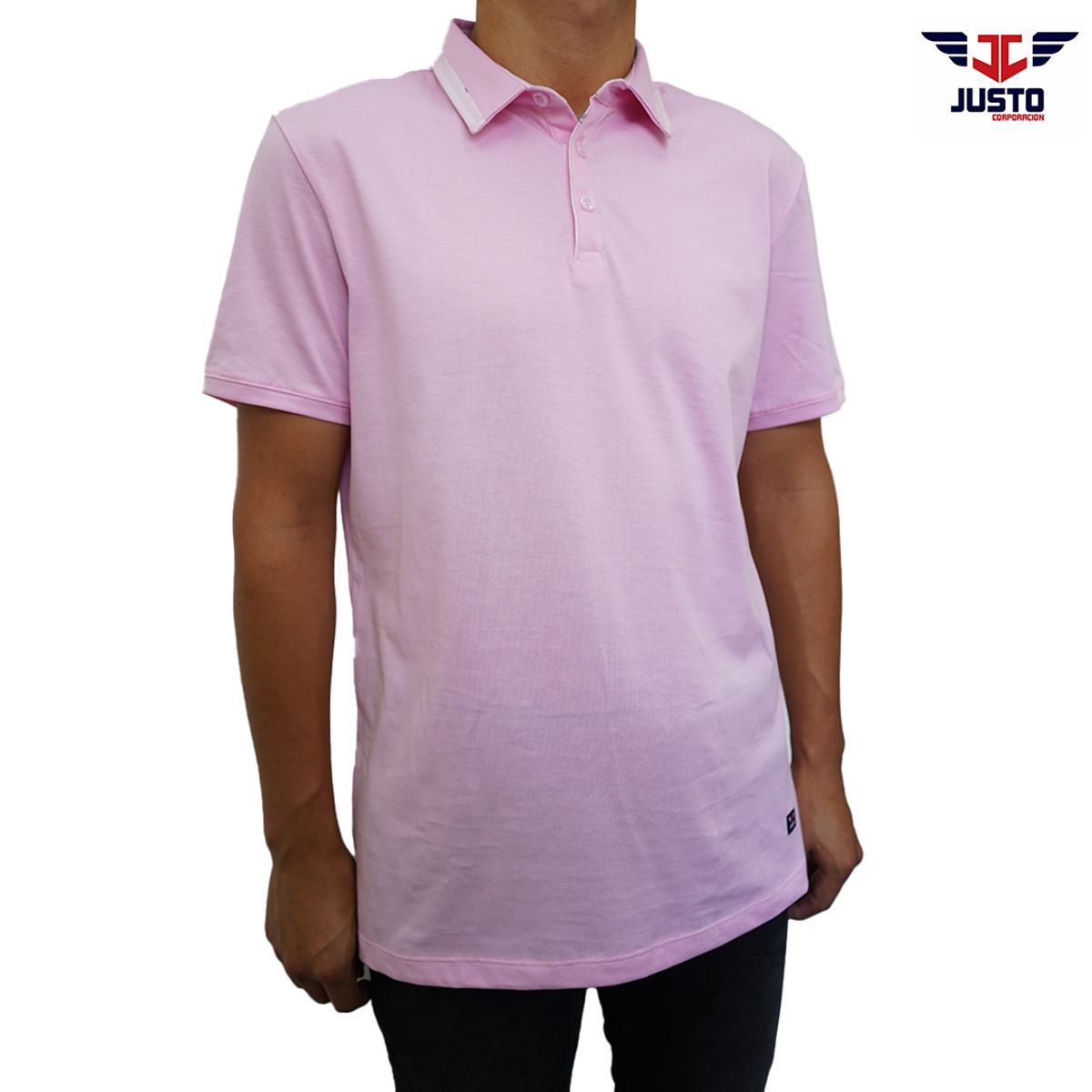 JUSTO - POLO PARA HOMBRE CAMISERO BOX - JERSEY 100% ALGODON  SLIM FIT