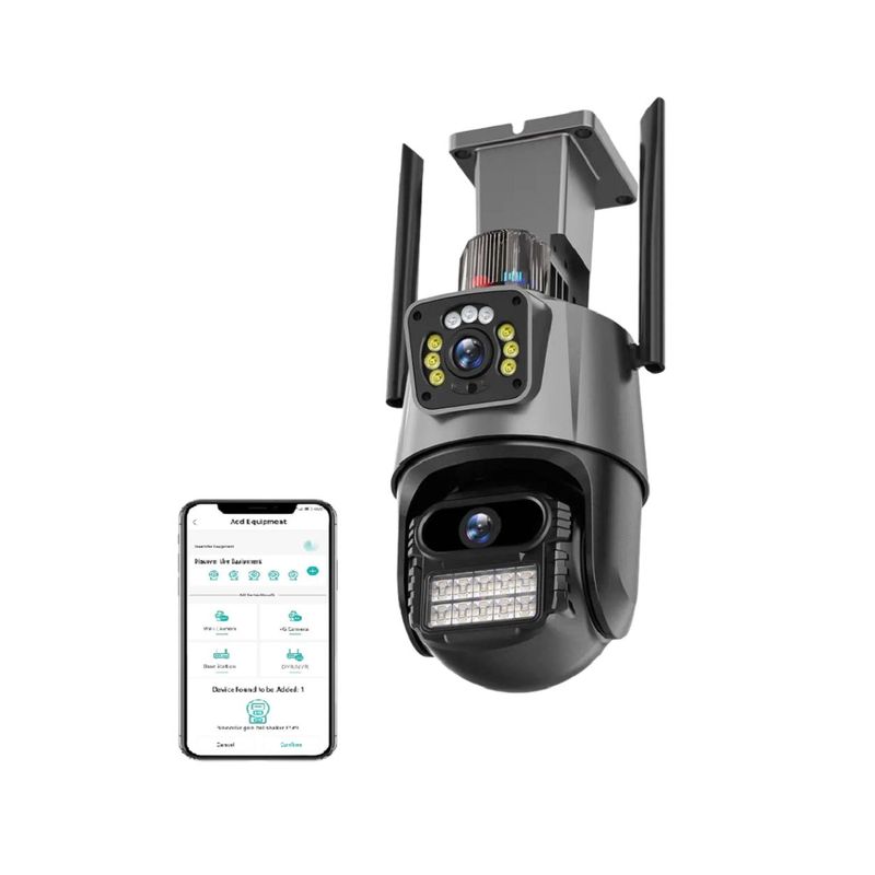 GENERICO - Cámara de seguridad Doble Lente P11QQ6 APP ICSEE Wifi4G