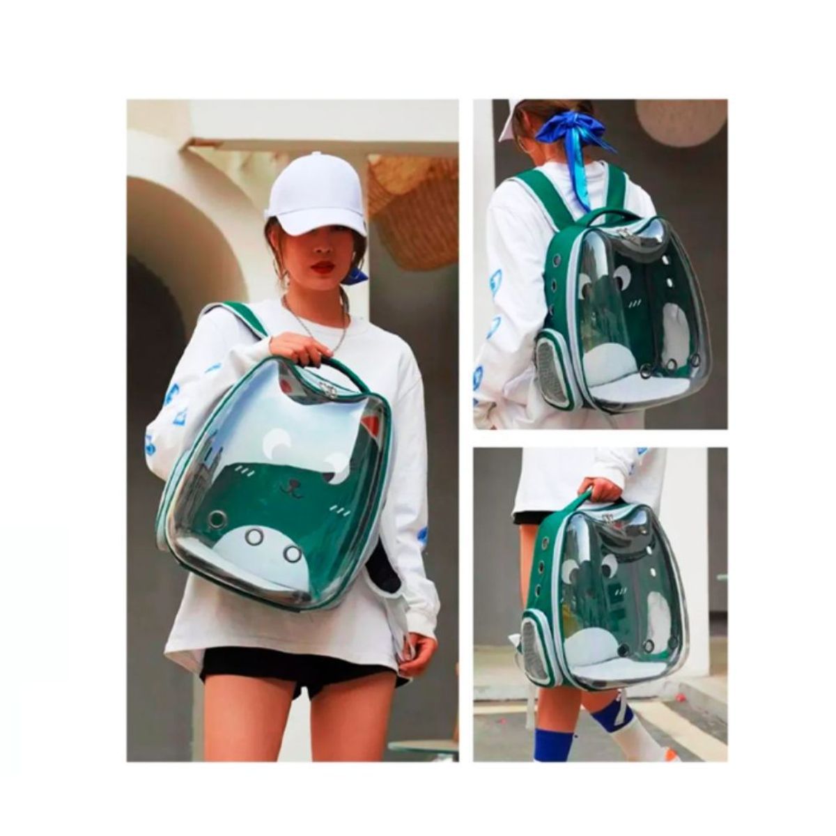 KAWAI - Mochila Trasportadora para Gato y Perro Espaciosa  Kawai