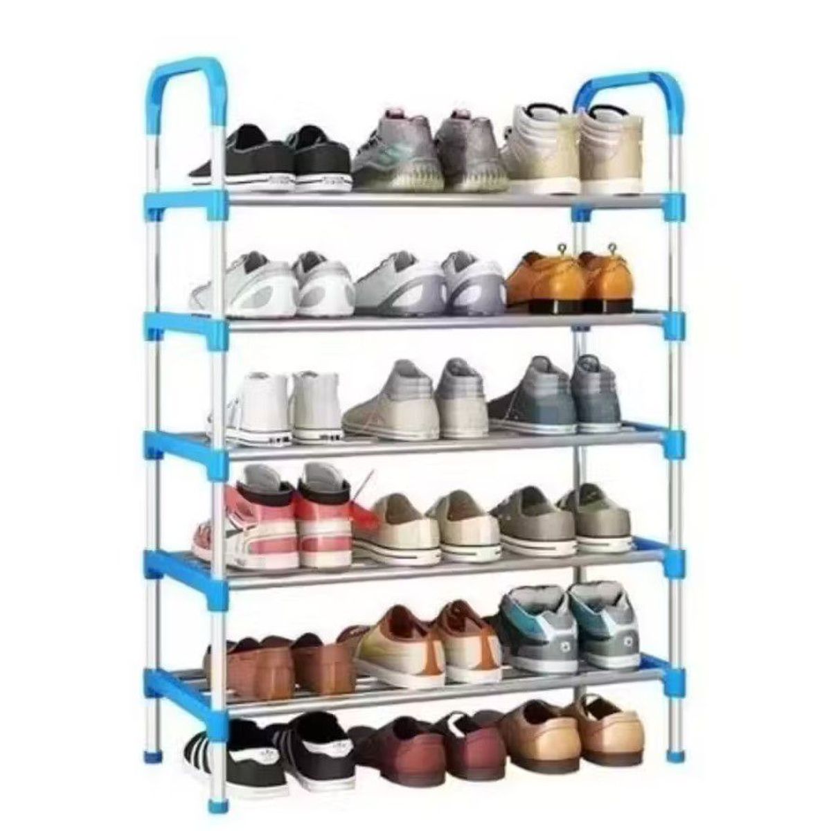 GENERICO - Organizador de Calzados Multiuso Zapatero de 5 Niveles Celeste